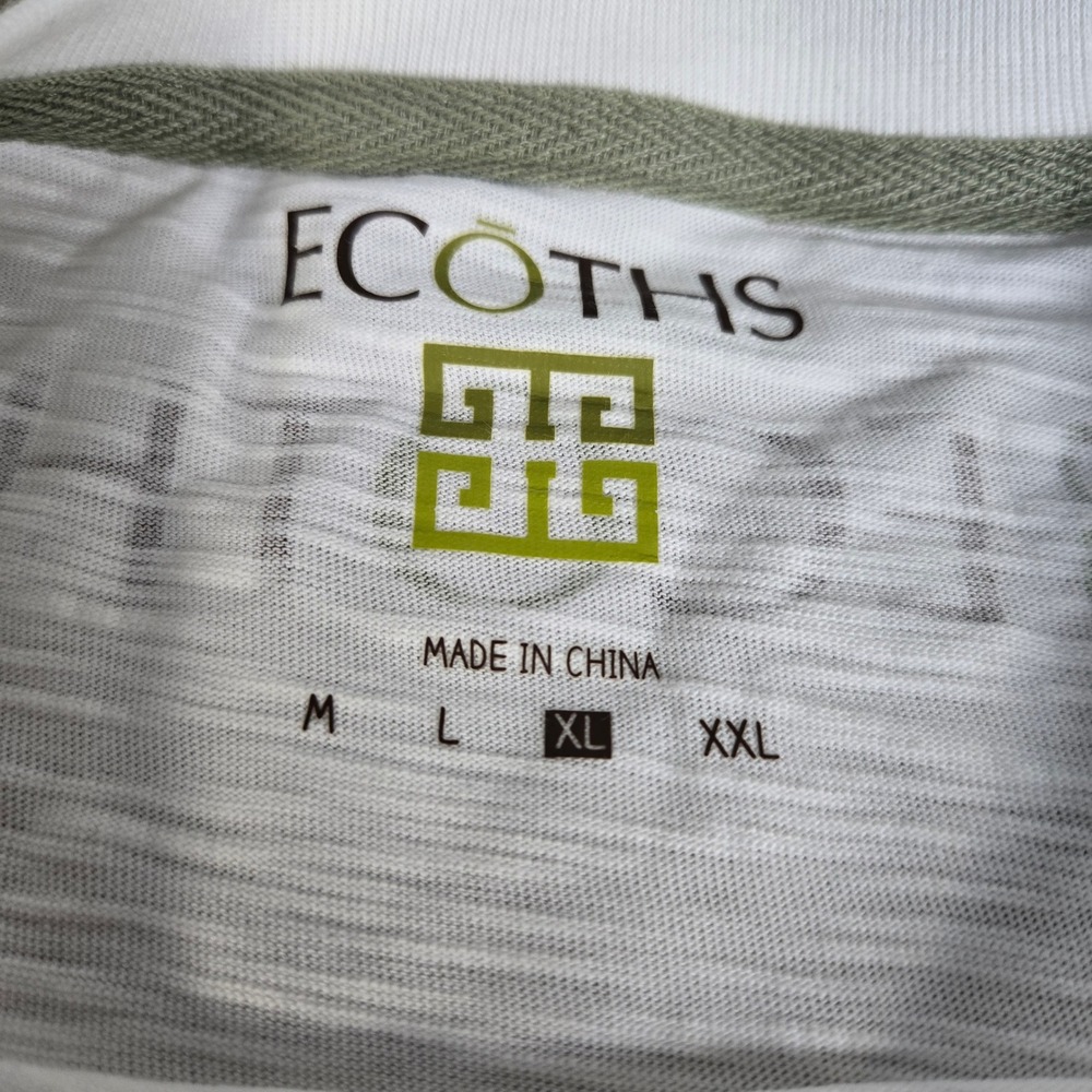 ECOTHS White Oranic T Shirt "Join The Fight Against Hunger" Be The Change XL - Picture 2 of 8